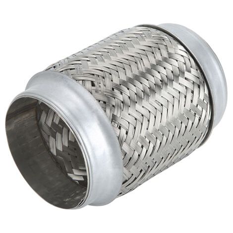 3,5 x 6 pouces en acier inoxydable tuyau d'échappement flexible tressé de tube ondulé interne