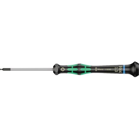 Wera 2052 Elettronica e meccanica di precisione Cacciavite a esagono interno Dimensione chiave (metrica): 1.3 mm Lunghe (1/3)
