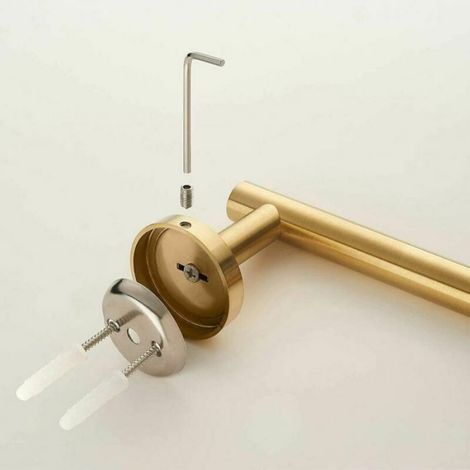 Porte-papier toilette inox 304 – Laiton brossé, design élégant et durable (1/4)