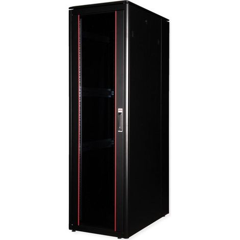 Roline Pro 19 Zoll Netzwerkschrank schwarz 42U robust (1/3)