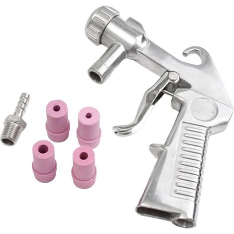Kit De Pistolet De Sablage Pneumatique Kit De Sablage Pistolet De Sablage + 4 Buses + Connecteur (1/5)