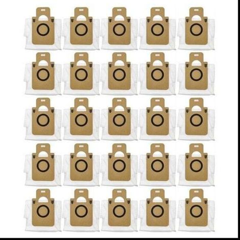 25Pcs pour Dreame Bot D10 plus Sac à PoussièRe Accessoires Robot Aspirateur Sac à Ordures Sac à Ordures PièCes de Rechange (1/5)