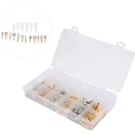 540-teiliges Kabelverbinder-Set, Flachsteckverbinder, Industriezubehör, Typ 2,8/4,8/6,3 (1/5)