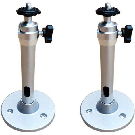 Support de Plafond Videoprojecteur, 2Pcs Projecteur Cintre Plafond Universel Bureau D'école Accessoires Mural Mini Durable Projecteur Mural au Plafond(Argent) (1/5)