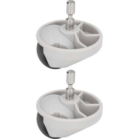 Ortviai Roulettes Avant Universelles pour Aspirateur Robot Xiaomi 1S/S50/T4/T7 – 2 Pièces en ABS et Caoutchouc (1/4)