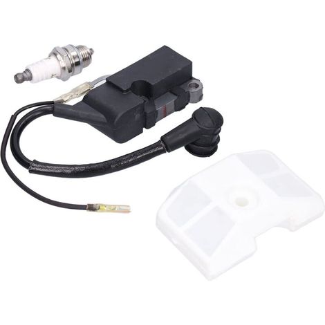Bobina di accensione per motosega, kit filtro aria con bobina di accensione stabile per motoseghe 4500 e 5200 da 45 cc (1/5)