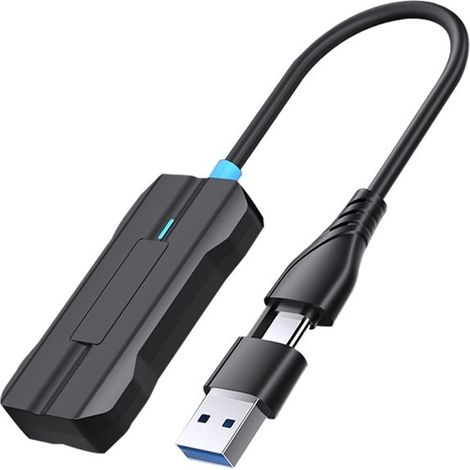 Boîtier de connexion sans fil HAWUJ pour voiture, compatible avec CarPlay et Android Auto, noir, câble adaptateur inclus. (1/5)