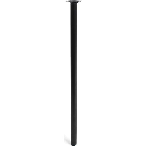 Gamba cilindrica in acciaio Nera mod. 401 g. ø3x70cm 2-401g.700.03 REI (1/4)