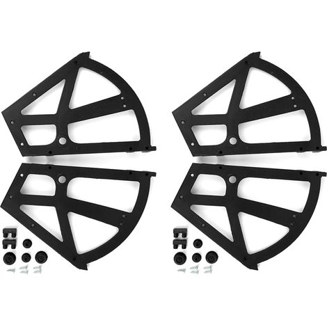 Ensemble de 4 Pièces - Accessoires de Charnières Rabattables pour Armoire à Chaussures et Tiroirs de Meubles Maison (1/5)
