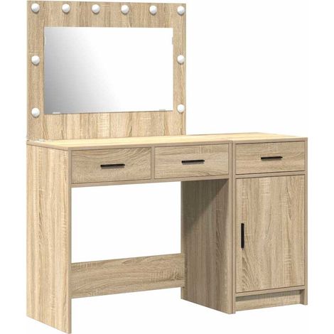 Maison Exclusive - Tavolo da Trucco con cassetto 2 pcs Marrone Legno multistrato