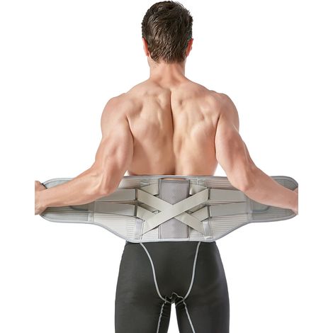 Lendenstützgürtel – herausnehmbare Stahlplatte zur Unterstützung – verbreiterter und atmungsaktiver Hüftgurt für Sport und Fitness – Unterstützung der Wirbelsäule (1/2)