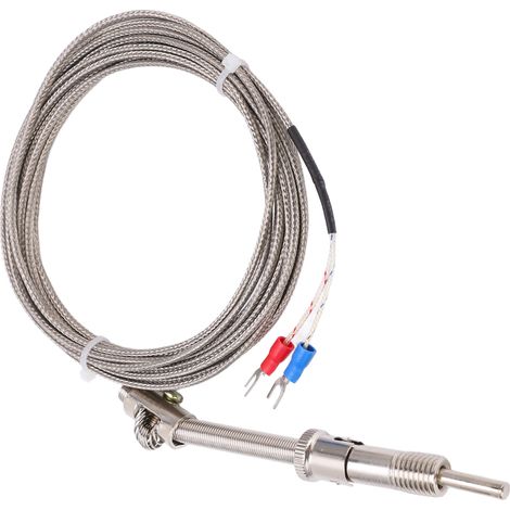 Thermoelement vom Typ K mit Druckfeder, abgeschirmter Thermoelementdraht für Factory4-Messgerät (1/5)