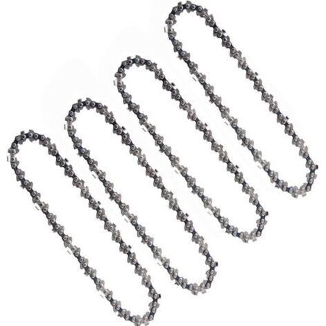4 Pièces Chaînes De Tronçonneuse 6 Pouces 1/4 Pouces Compatibles Mini Tronçonneuses électriques Sans Fil 6 Pouces 37 maillons d'entraînement 15cm (1/4)