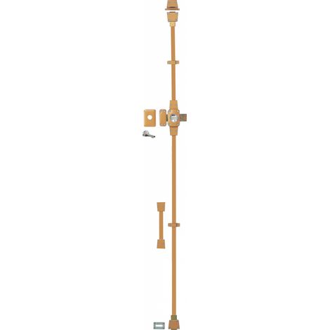 Thirard – Verrou à bouton Mirage 6 pour porte d'entrée – Cylindre laiton 45mm – Tringle 3 points en acier – 3 clés en acier nickelé – Garantie 10 ans