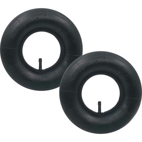 2 pièces 4.10/3.50-4 Chambre à air Pneu TR-13 Valve Droite pour Diable, Chariot, Chariot à Main, Chariot de Jardin, Tondeuse à Gazon (1/5)
