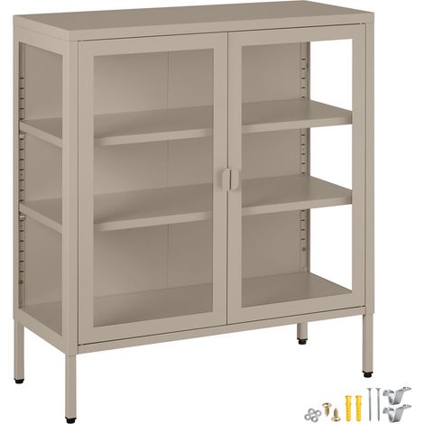 vitrine métallique - taupe