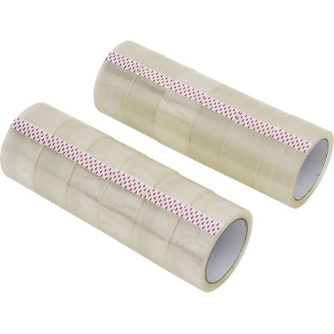 Packaging Tape 12 pcs Transparent 48 mm x 66 m vidaXL