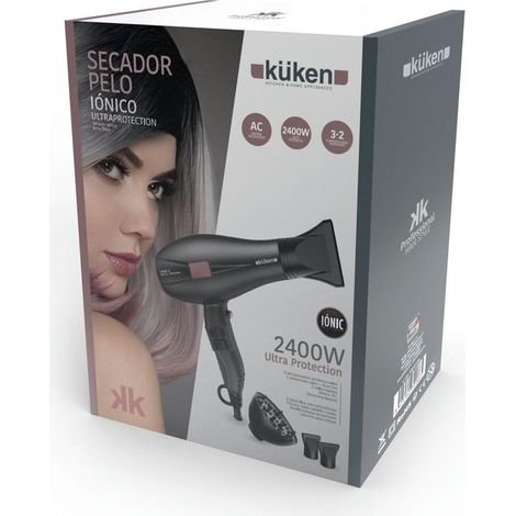 Asciugacapelli ionico professionale Küken grigio/rosa 2400w