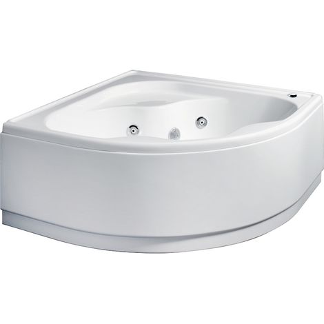 Vasca angolare cm 140x140 con idromassaggio e pannello mod. AMBRA (1/4)