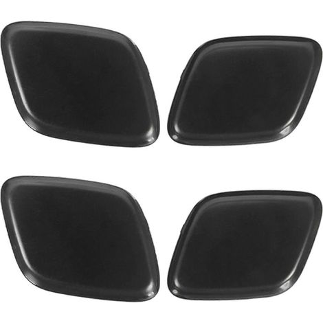 4x Tapa de boquilla de lavafaros para Ford Focus MK3 2012-2014 Parachoques delantero Tapa de chorro de agua para faros delanteros Izquierda + Derecha ()