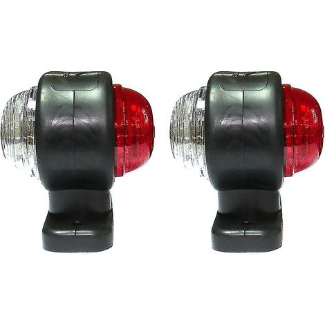 2 feux de position à LED pour remorque, clignotants latéraux, feu arrière de remorque ambre (1/3)