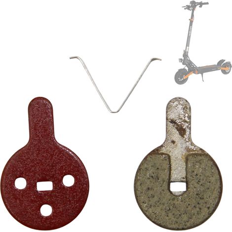 Scooter parts compatible with Kukirin G2Pro red disc brake pads/disc brake friction pads