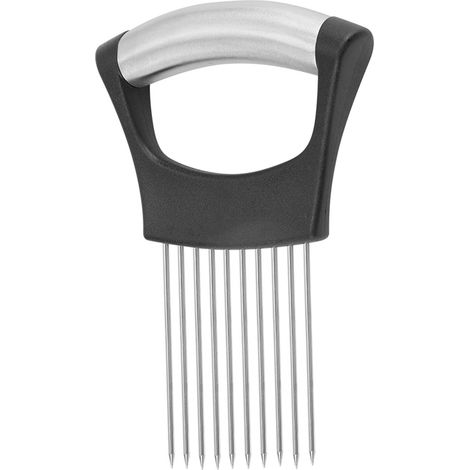 Porte-oignons en acier inoxydable, coupe-fruits, légumes et viandes, trancheuse, éplucheur, hachoir à 10 dents (1/5)