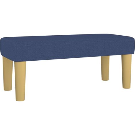 Banco banco 70 x 30 x 30 cm tela azul 020010541