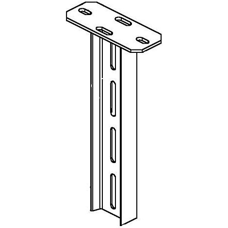Niedax Barre de suspension I-profile 80 acier galvanisé