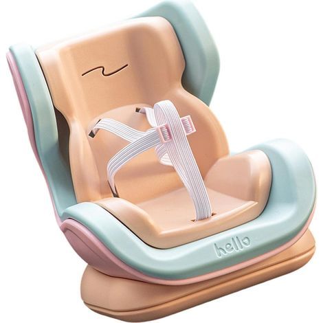 Car Safety Seat for Plush Doll, Dashboard Mounted Display with Seat Belt, Automotive Interior Decorations (1/5)