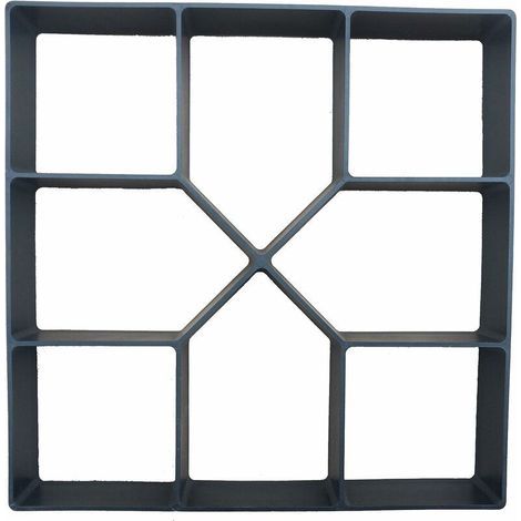 Moule à Pavage Plastique 40 x 40 cm pour Garden Terrasse Allée Patio Jardin Trottoirs Chemin de Pavage en Ciment Béton Moule à Pavé Réutilisable Moule de Coffrage Bricolage-- (1/5)