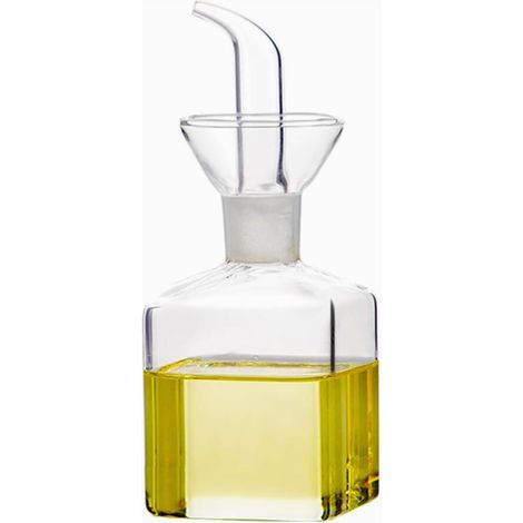 Bouteille Huile D'olive, Petite Bouteille d'huile en Verre, Bouteille de Vinaigre, Bouteille pour Huile d'olive de 125 ml, Distributeur Huile d'olive pour Cuisine et Barbecue (1/5)