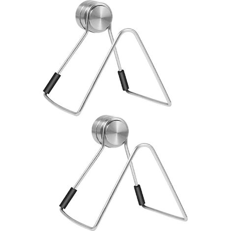 2x Magnetischer Schwammhalter für Küchenspülen-Organizer, Edelstahl, kein Bohren erforderlich, mit Klebstoffen, wasserdichtes Zubehör (1/5)