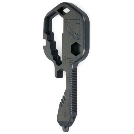 24 in 1 Wrench Shaped Multi-Tool Wrench, Stainless Steel Outdoor Pocket Tool (Black) (1/3)