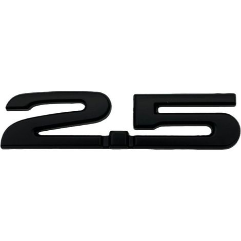 Autocollant de logo de voiture AWD 2.5 en métal noir pour logo latéral modifié Mazda (1/2)
