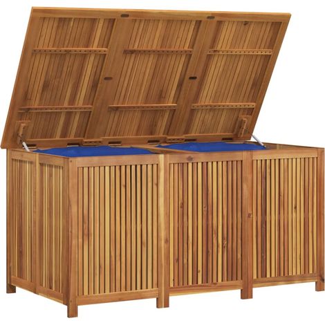 Gartenbox 150x80x75 cm Massivholz Akazie vidaXL (1/6)