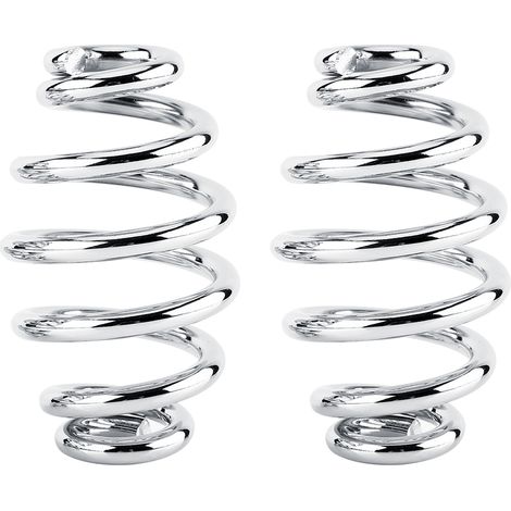Cocoarm Motorradsitzfedern, untere Trommelfedern, 1 Paar, 3"-Auslöser (Silber)