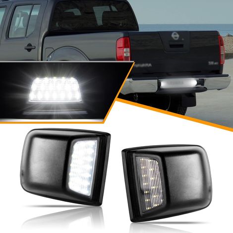 LED License Plate Lights for Nissan Navara D40 Frontier 2005-2007, LED License Plate Lights with Canbus Error Free 2 Pieces (1/5)