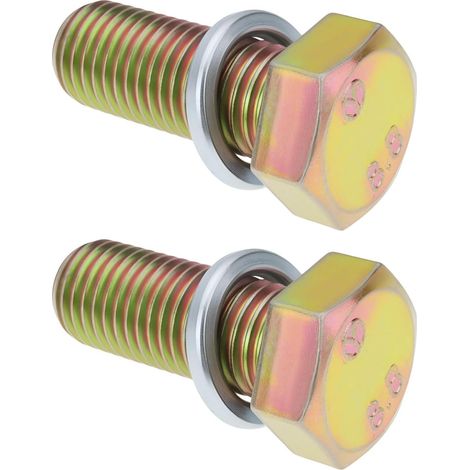 Lot de 2 Boulons de Lame de Tondeuse à Gazon 5/8-18 X 1-1/2 avec Rondelles Frein 418-0078-00 419-0004-00 3253-8 Compatible avec (1/5)