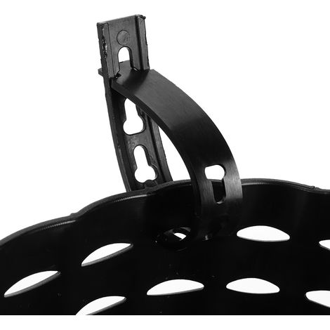 Panier avant de vélo enfant en plastique épais, accessoire de rangement noir (1/5)
