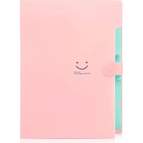 Organizador de archivos，Bonitas carpetas para documentos A4，Organizador de documentos con 5 compartimentos，32,5 cm  24  1,7 cm (1/5)