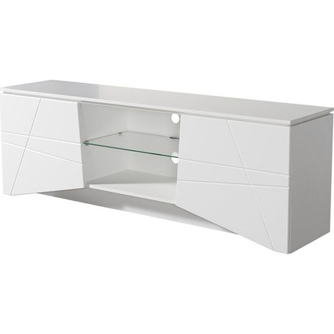 mobile tv "malaga" bianco, 168,5x39,5x57 cm