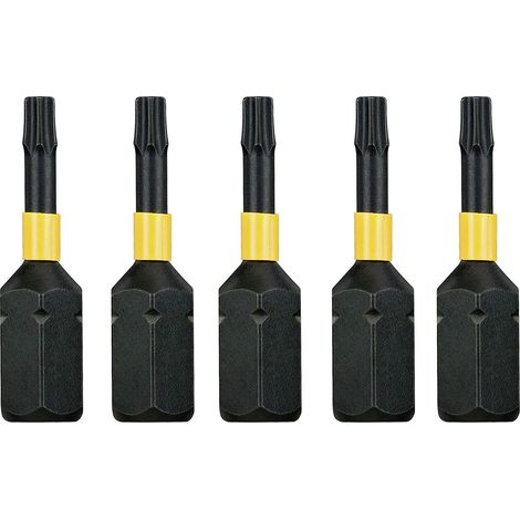 DeWalt DT7379T-QZ - Inserti per Avvitatore a Impulsi 5 x T10, Nero