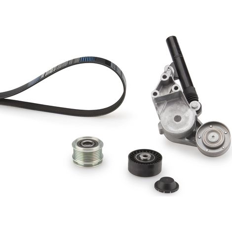 Jeu de courroies trapézoïdales à nervures Gates K266PK1660 AUDI