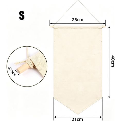 Irovami Porte-bannières mural beige (1/5)