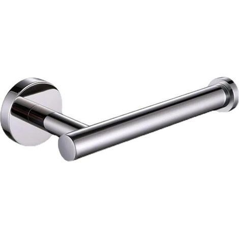 Porte-Rouleau De Papier Toilette - Chromé - Fixation Murale - Pour Salle De Bains - 1 Pièce