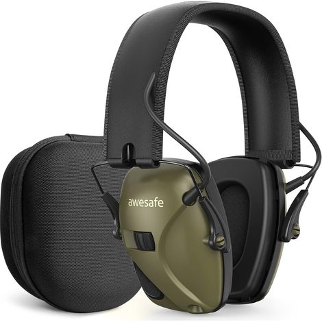 Casque Anti Bruit Adulte - Casque Antibruit de Sécurité Electronique - Casque Tir Sportif Avec Boîte de Rangement, NRR 24dB (1/5)