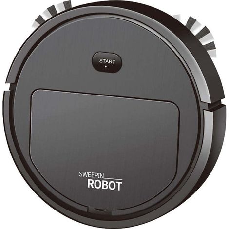 Mini aspirateur robot maison poils animaux, nettoyage automatique rechargeable compact (1/4)