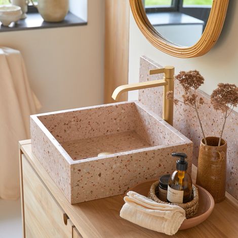 Vasque en terrazzo premium pink Made (1/4)