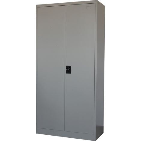 Aktenschränke 2er-Set - 90x185 cm - Graues Metall - sehr geräumig